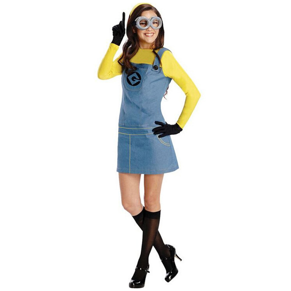 Erwachsene Kinder Minion Kostüme Karneval Fasching Overall / Kleider Outfits - Bild 12 von 14