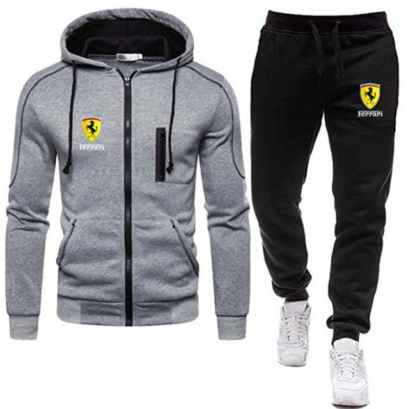 Men Tracksuit Set Sport Hoodie Jacket Tops Jogging Joggers Pants Trousers Outfit - Picture 13 of 13