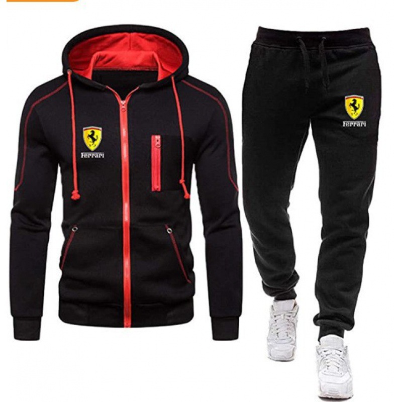 Men Tracksuit Set Sport Hoodie Jacket Tops Jogging Joggers Pants Trousers Outfit - Picture 11 of 13
