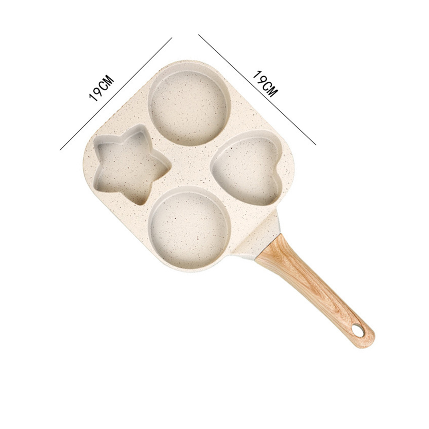 4 Holes Egg Frying Pan Pancake Maker Non Stick For Breakfast Burger For Family \ - Picture 13 of 13