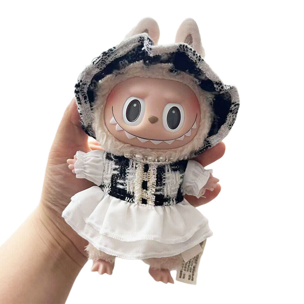 DOLL CLOTHES DRESS FOR POP MARTS LABUBU Series Doll 17cm / 38cm.