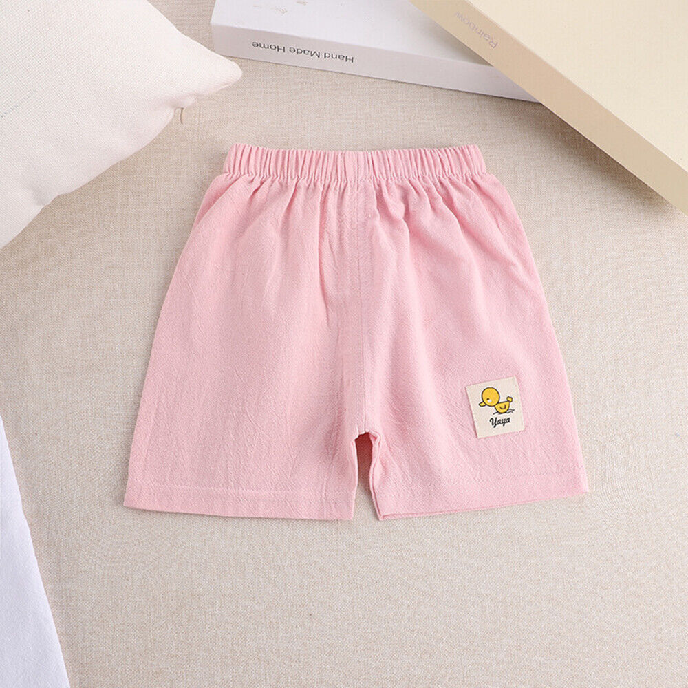 Toddler Kids Elastic Waist Shorts Boys Girls Summer Casual Beach Short Pants