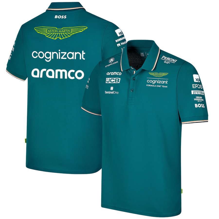 AstonCognizant F1 Mens Team Polo Shirt AMGPetronas AlphaTauri AlfaRomeo T-Shirt✲ - Picture 12 of 16