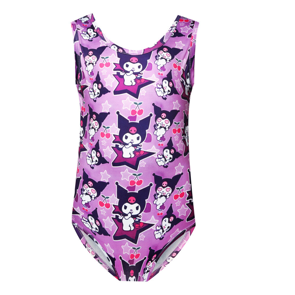 Kuromi Swimsuit Beachwear One Piece Swimming Costume for Kids Girls Toddler