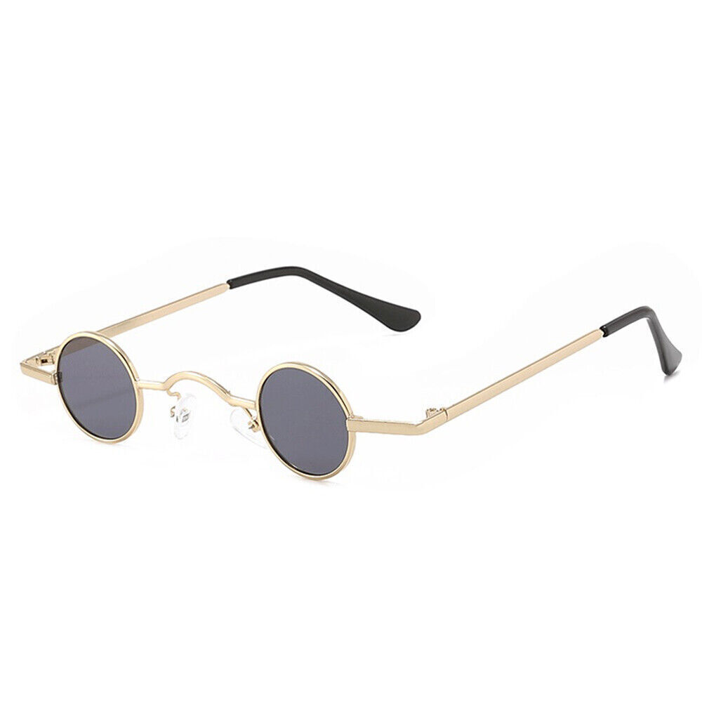 Retro Vintage Style Small Round Hippie Hipster Punk Sunglasses for Men Women·