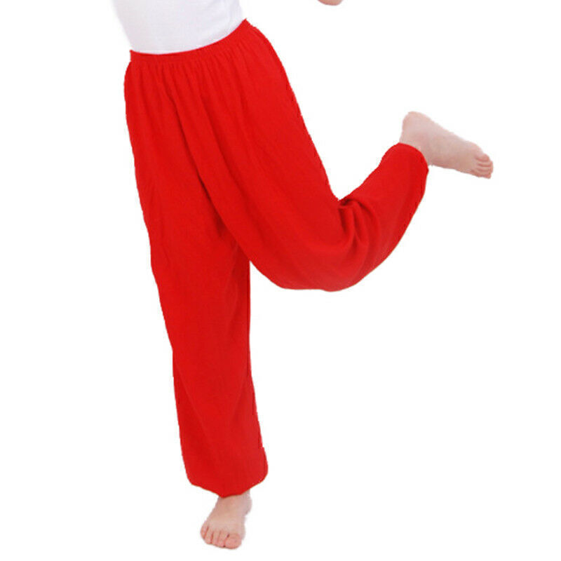 Pantalon harem enfant ample pantalon mode ample baggy enfants yoga danse sport leggings costume ~