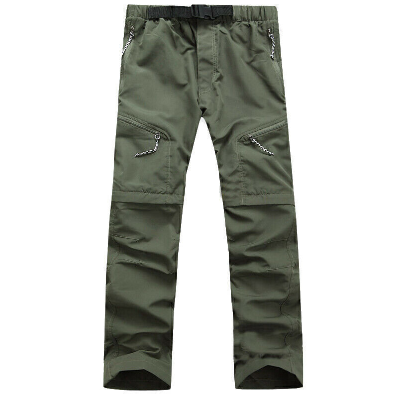 2 in 1 Men Zip Off Legs Convertible Cargo Work Pants Trousers Multi May Wear ▪