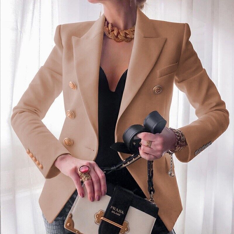 Suit Coat Women Lady Long Sleeve Casual Jacket Business Office Work Blazer Tops▪